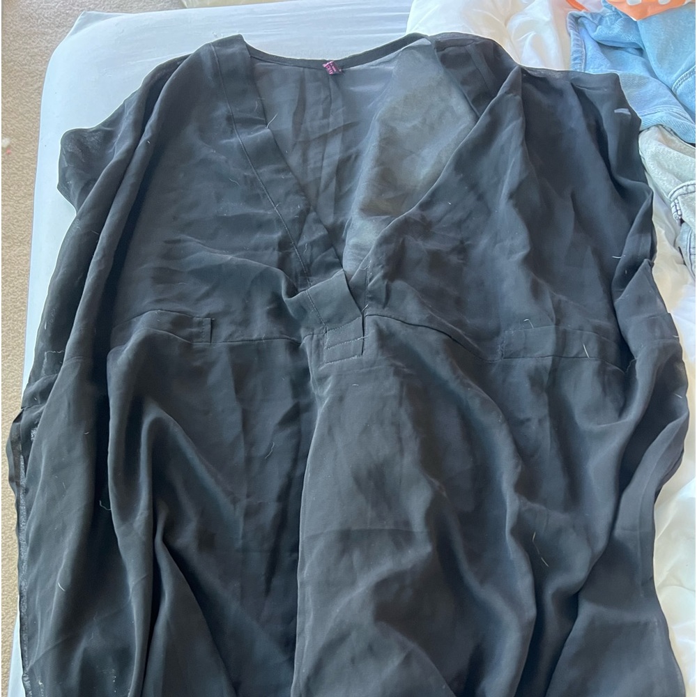 Black bathing suit coverup